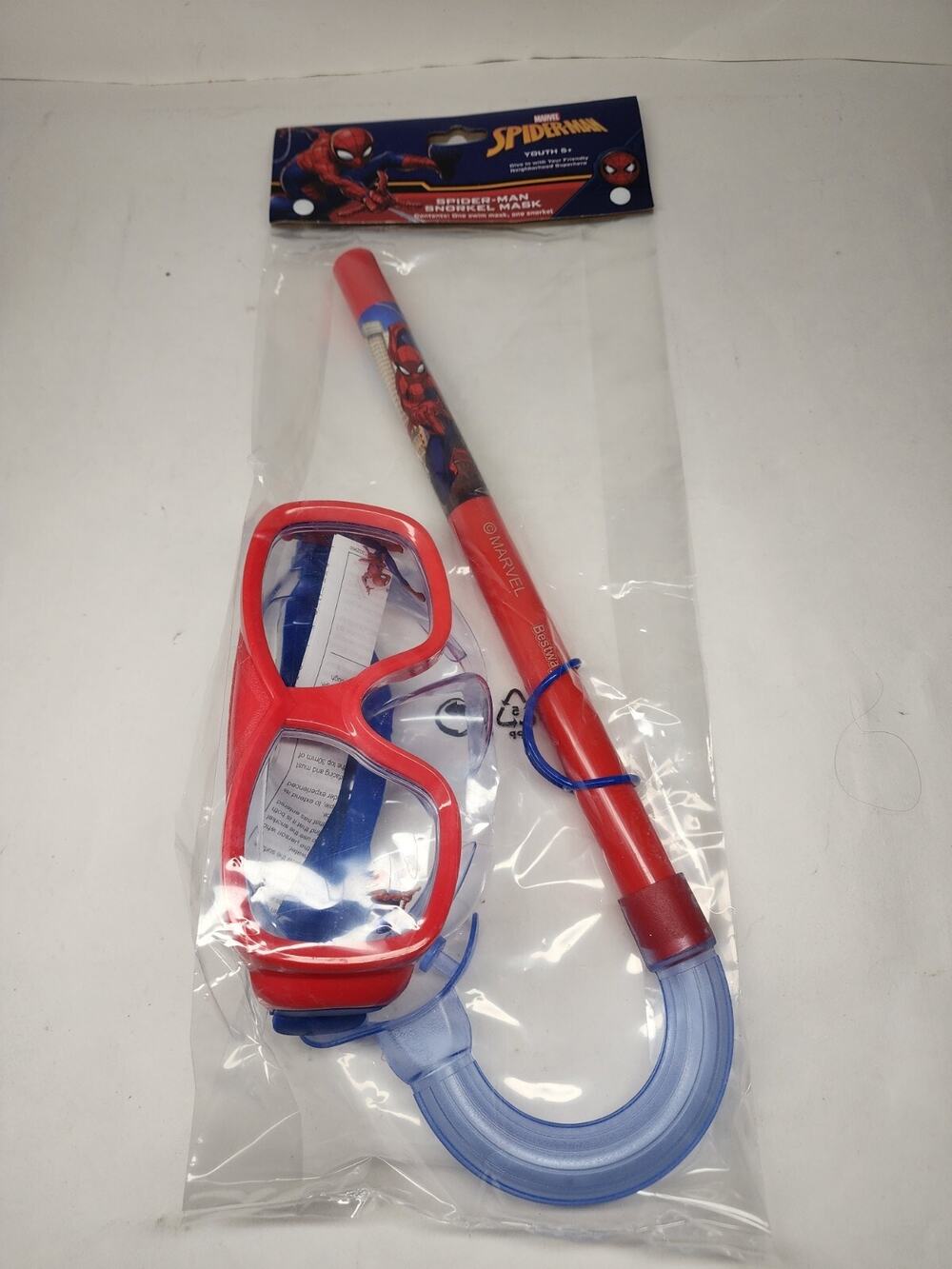 Youth Spider-Man Snorkel Mask Age 5+ UV protection Adjustable Latex Free